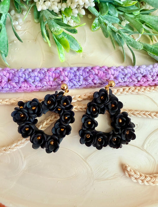 Blooms in black heart