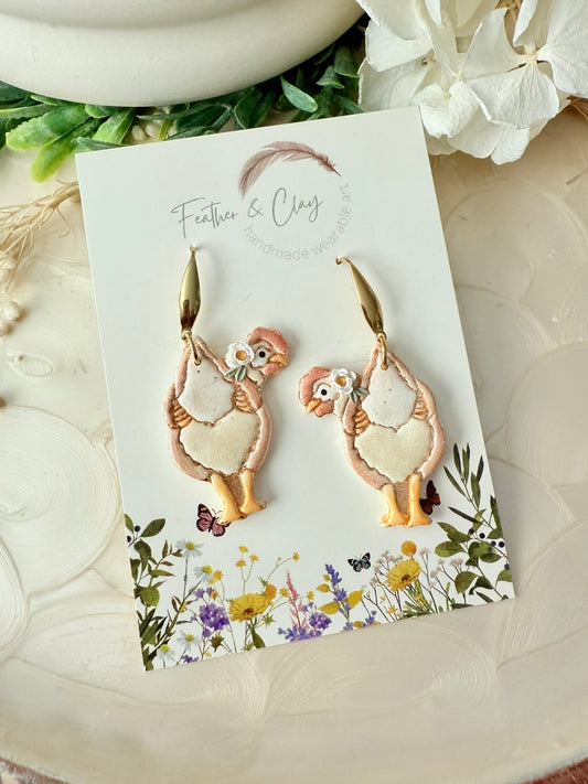 Cheeky chickens - white